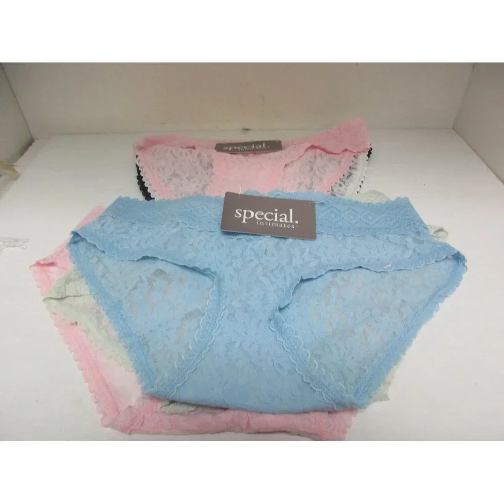 Special Intimates Women's 6 Pairs Lace Panties Assorted Colors Size Large New - Picture 1 of 2